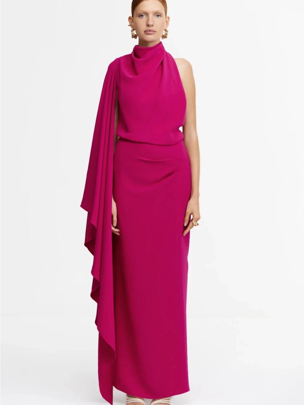 NWT Acler Flintshire Asymmetric Maxi Dress Violet Women's Size 12 US $695